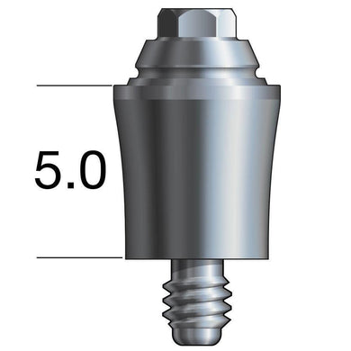 Inclusive® Multi-Unit Abutment 5 mmH compatible with: Nobel Biocare Brånemark System® RP