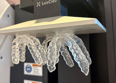 3D printed dental models on a LuxCreo machine