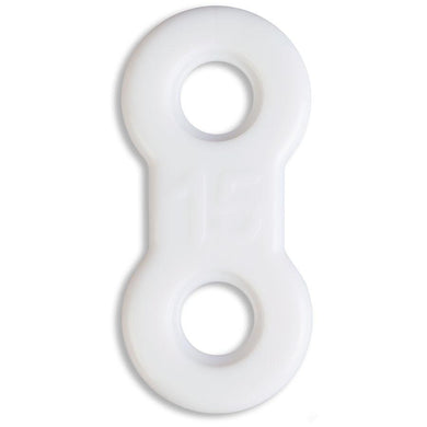 EMA® Elastic Straps, White, 15mm