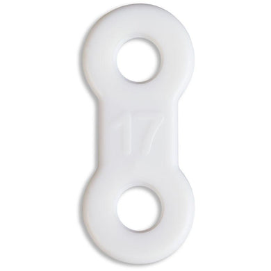 EMA® Elastic Straps, White, 17mm