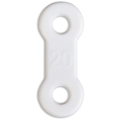 EMA® Elastic Straps, White, 20mm