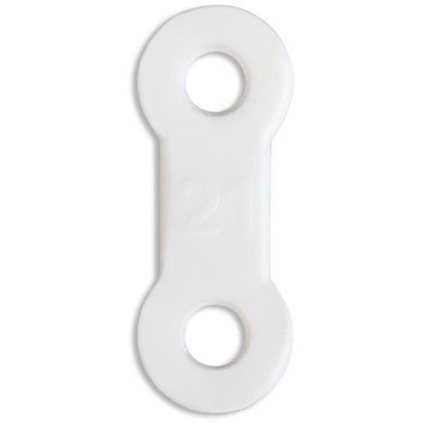 EMA® Elastic Straps, White, 21mm