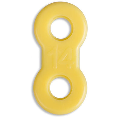 EMA® Elastic Straps, Yellow, 14mm