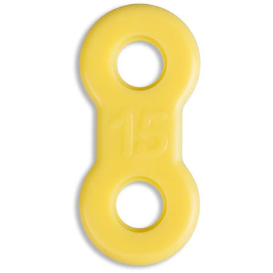 EMA® Elastic Straps, Yellow, 15mm