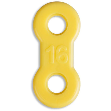 EMA® Elastic Straps, Yellow, 16mm